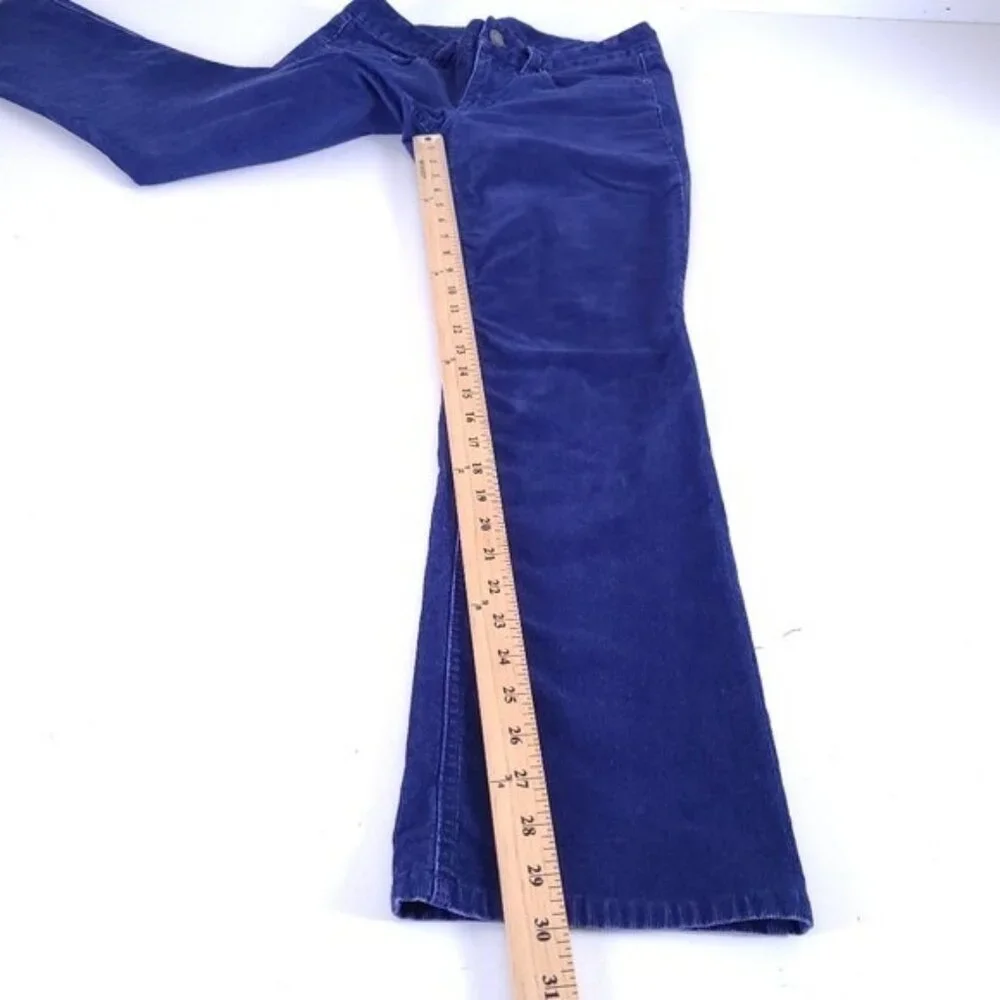 J. Crew Blue Favorite Fit Corduroy Pants Size 27 Short 27S